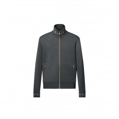 LOUIS VUITTON DOUBLE FACE KNIT WOOL TRAVEL BLOUSON 1AGJWL
